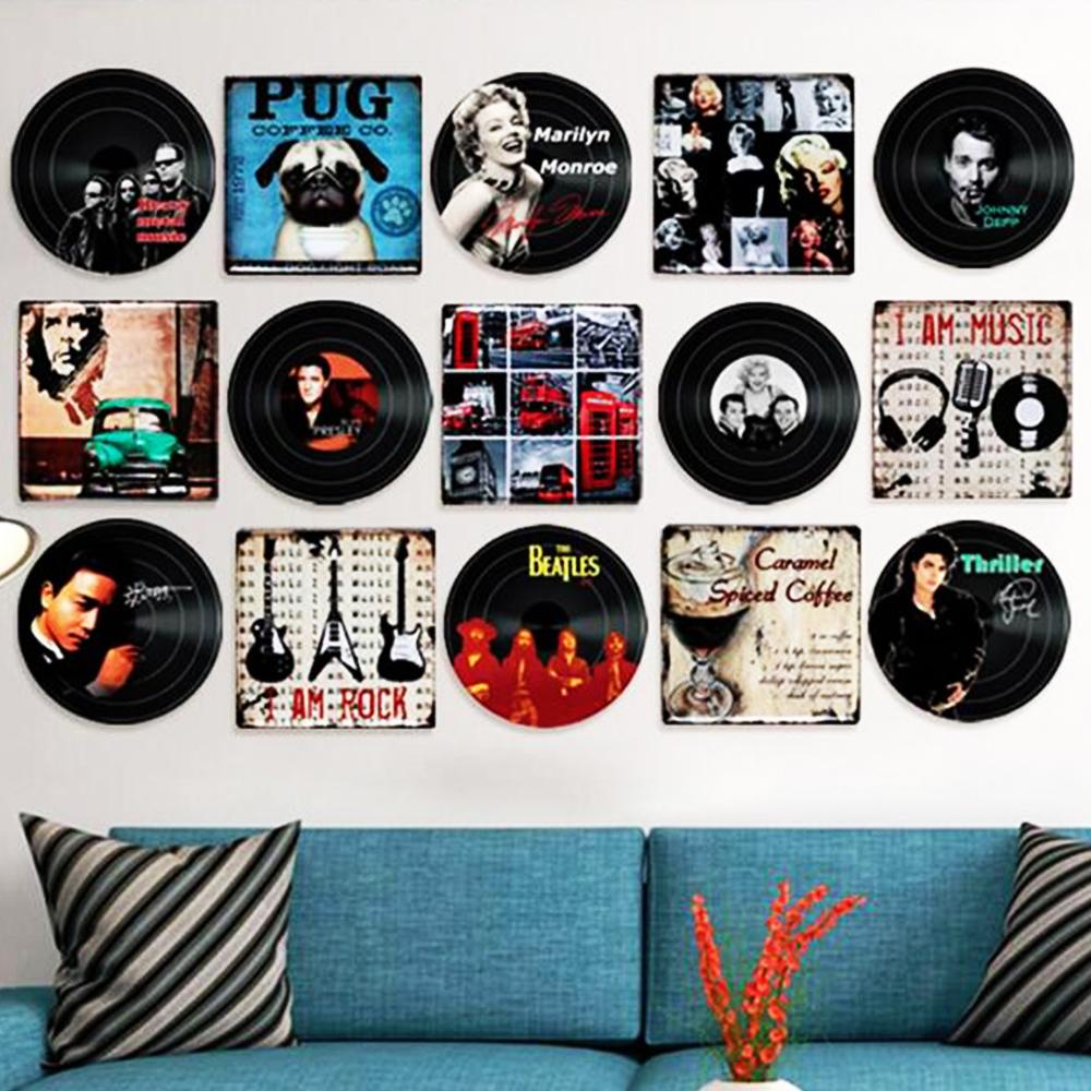 Ретро Европа Американский классический фильм жесть плакат потертый шик Винтаж кино Настенный декор для спальни Паб Бар Декор 20x30 см