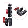 Andoer Multi function Ball Head Clamp Ball Mount Clamp Arm Super Clamp with 1 4 20 Thread for GPS Phone LCD DV Monitor