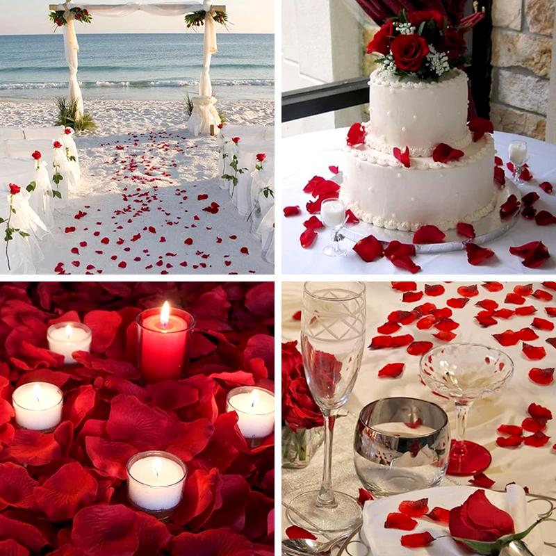 1 пакетик искусственных роз ко Дню святого Валентина свадебный венок свадебная композиция искусственные цветы 100 шт романтическая вечеринка лепестки роз домашний декор