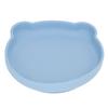 Baby Suction Plate Cute Bear Shape Environmental Friendly Soft Safe Silicone Baby Suction Utensil