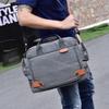 Men's Multi-Compartment Canvas Shoulder Bag: Casual, Business, Crossbody Handbag & Briefcase (Model 7017)
