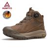 Snow Ankle Boots Leather Outdoor Hiking Boots for Men Non-slip Camping Trekking Men's Sports Shoes Winter Warm Sneakers