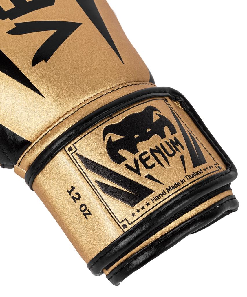 VENUM Boxing Gloves ELITE BOXING GLOVES X Gloves Boxing Kickboxing Fitness (Gold Black) VENUM-1392-449 //Sparring (14oz)