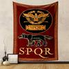 "Узор с гербом SPQR и волком" Тканый гобелен для домашнего декора, подходит для спальни и гостиной, подарок