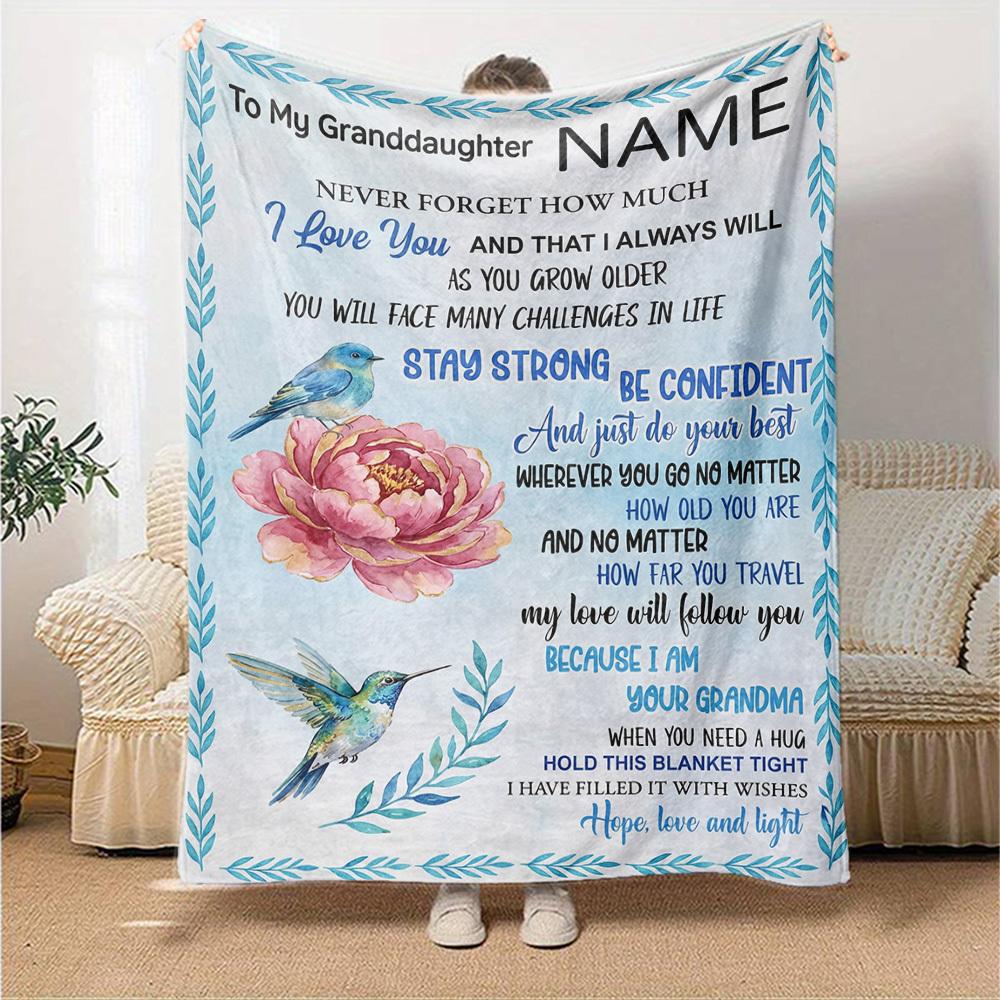 Love Inspiration Throw Customize Your Name Soft Cozy Throw For Sofa Couch Office Bed Picnics Allseason Use Warmthful Decor Best Holiday Gift For