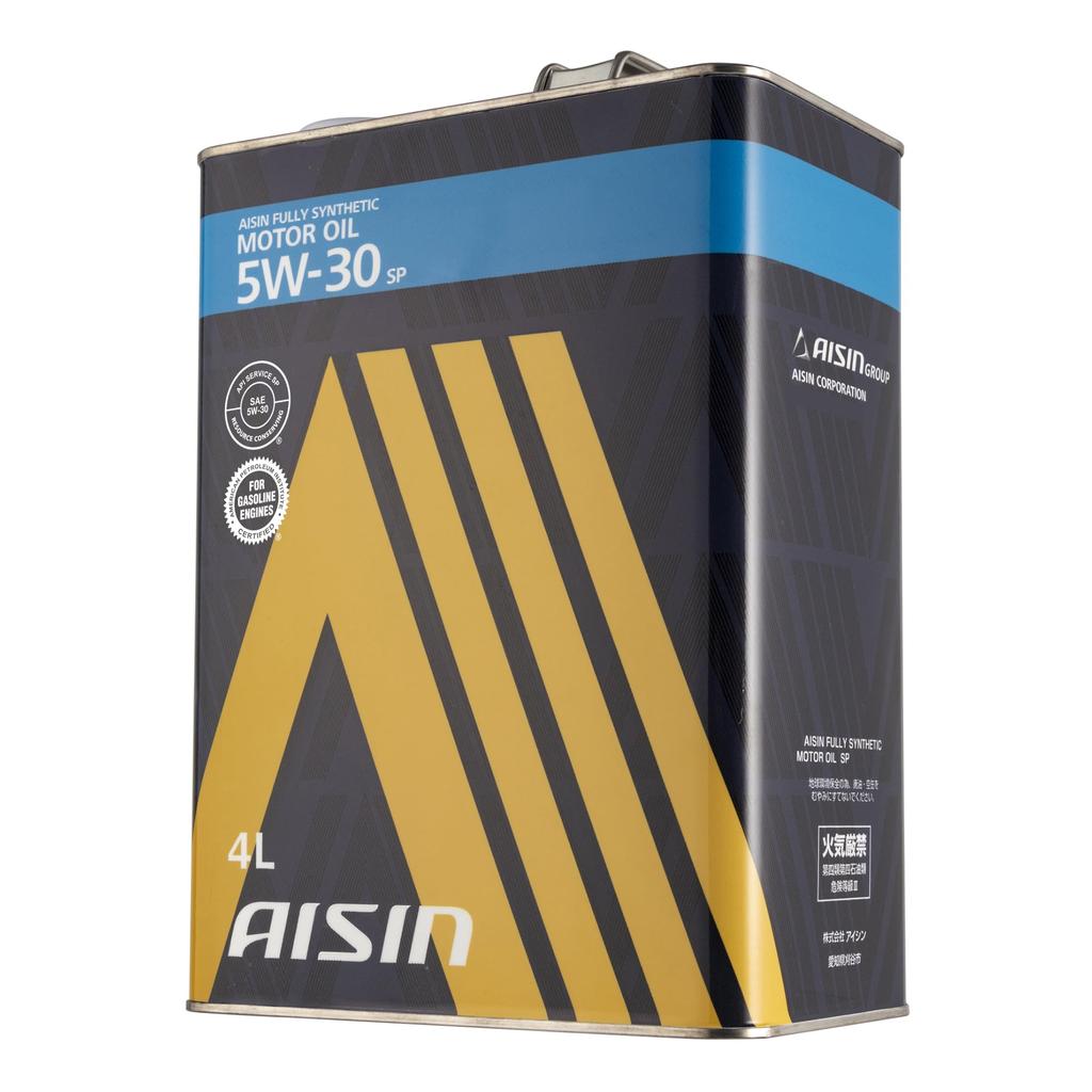 Aisin (Aisin) 5W-30 SP Fully Synthetic Motor Oil, 4L EGF-7004, for Gasoline-powered Vehicles