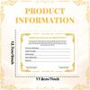 24 Pieces 5 x 7 Inch Certificate of Authenticity Gold Foil Premium Certificates for Valuations Collectibles and Artwork Gifts for Artists Artisans