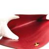 HERMES H logo vintage Pochette Rio Pochette Rio Clutch bag bag pouch Leather Red