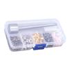 Grommets 4.5mm Plated Copper Metal Grommet Kit with Storage Box for Clothing Modification DIY