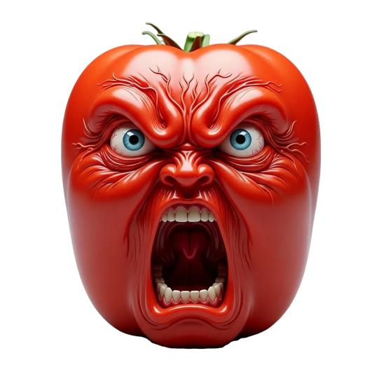 Screaming Vegetables Figurine Resin Emotional Veggies Ornament Evil Screaming Carrot