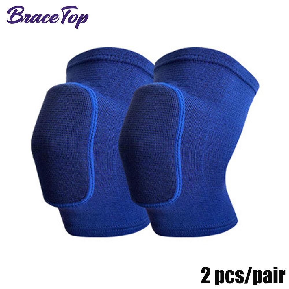 1 Pair Sports Knee Pads Adults Kid Dance Knee Protector Elastic Thicken Sponge Knees Brace Support for Gym Yoga Workout Training