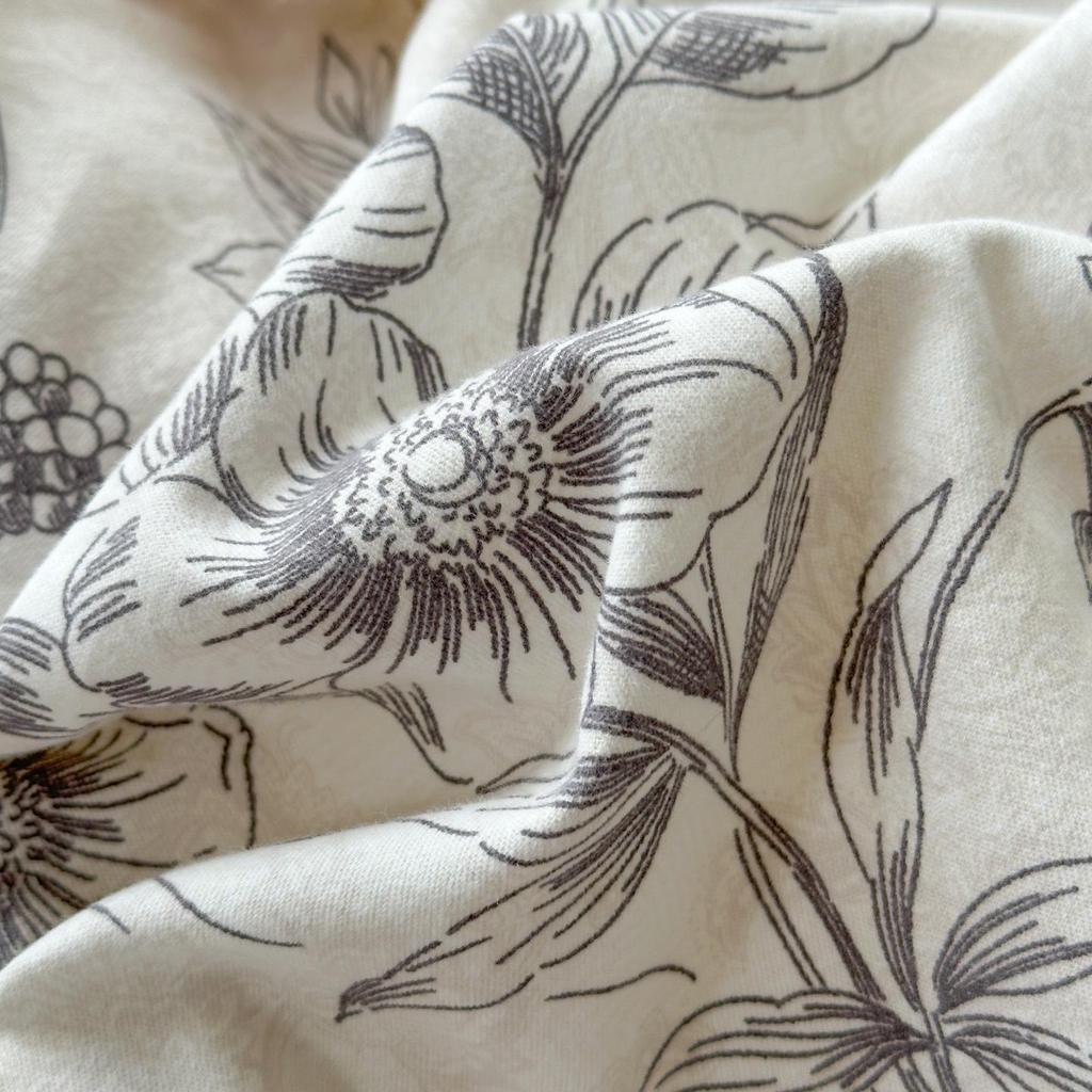 100% Хлопок Очень Толстый Теплый Фланелевый Кружевной Зимний Комплект - 4 Предмета