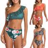 Women's Swimsuit Split Bikini Print Sleeveless Sexy Swimsuit