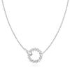 Interlinked Circle Pave 925 Silver Necklace N056-01H