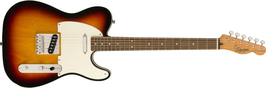 Squier by Fender Electric Guitar Classic Vibe 60s Custom Sunburst with Soft Case Telecaster®, 3-Tone