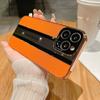 Применимо к Apple 15promax Мгновенно Преображенный Чехол для Мобильного Телефона Porsche Натуральная Кожа iPhone 14 Гальванизированный Край Защитный Чехол от Падений