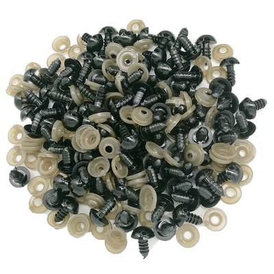 Глаза черные, для рукоделия. 100 шт