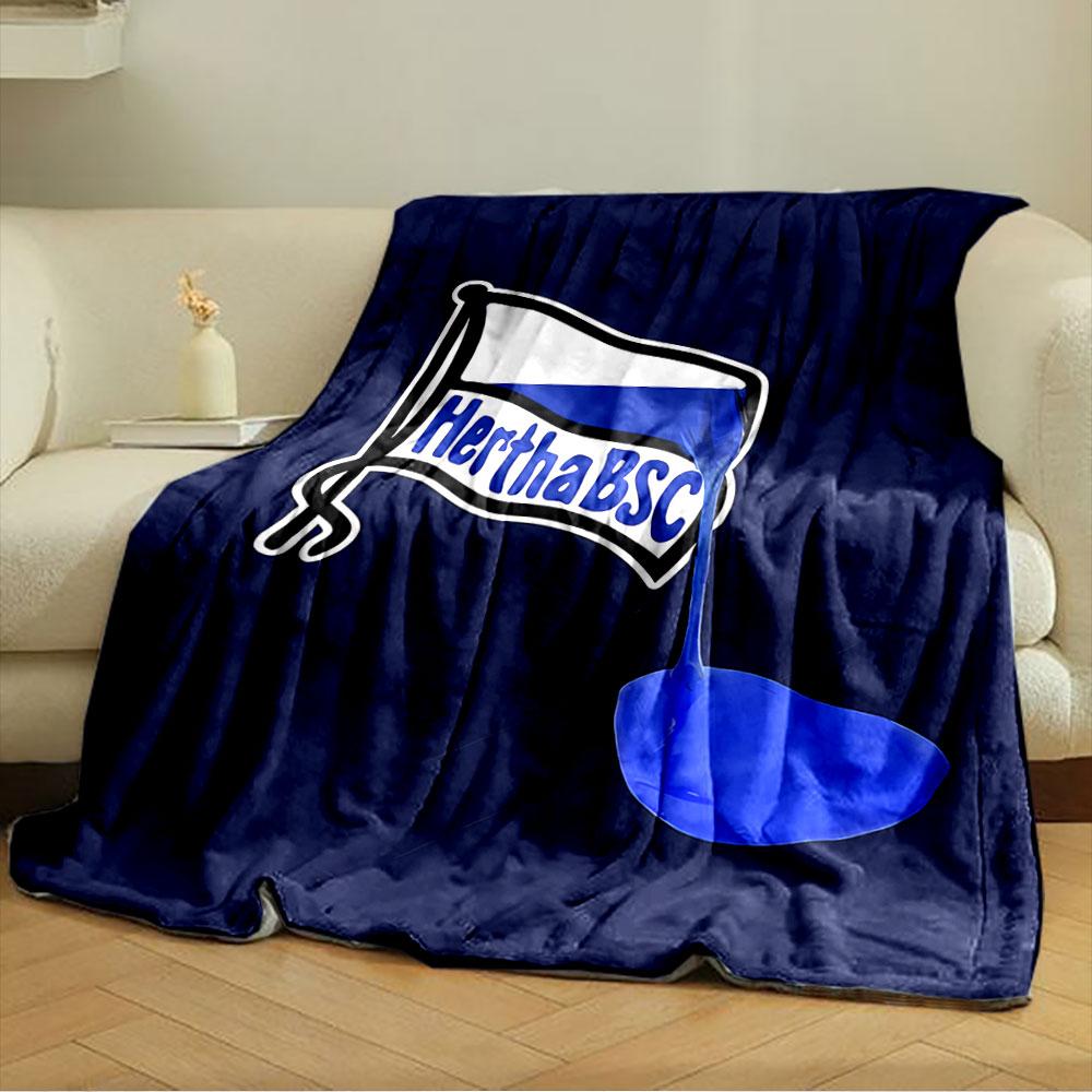 Hertha BSC Flag Blanket for all seasons blanket lunch break throw gift