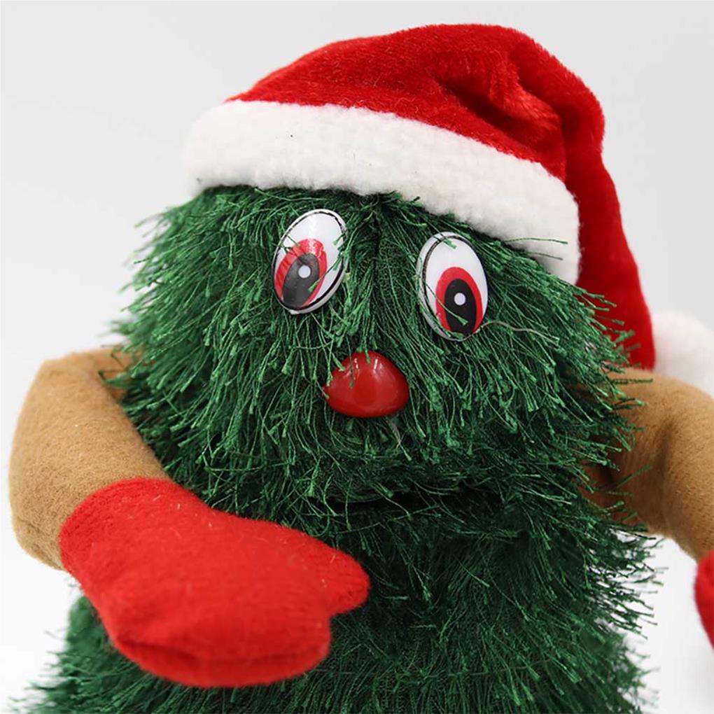 Электрическая елочная игрушка реквизит изысканный домашний праздничный декор интересные настольные игрушки на батарейках для танцев