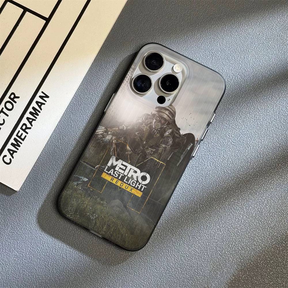 Постапокалиптическая игра Metro 2033 для iPhone 16 15 14 13 12 11 17 Pro Max Plus Волна Гофрированный чехол для телефона Противоударная крышка