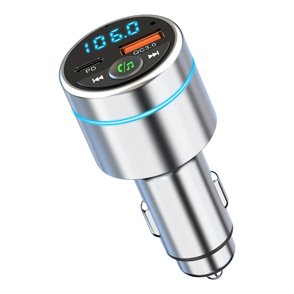 Bluetooth FM-передатчик для автомобиля, MP3-плеер с быстрой зарядкой и корпусом из цинкового сплава