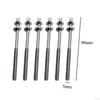 6 Pieces Drum Tension Rods Lug Bolts Screws for Percussion