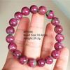 Natural Ruby Round Beads Tungsten Classic Strand Bracelet Jewelry Rare Red Watermelon Ruby Zoisite Unisex Party AAAAAAA