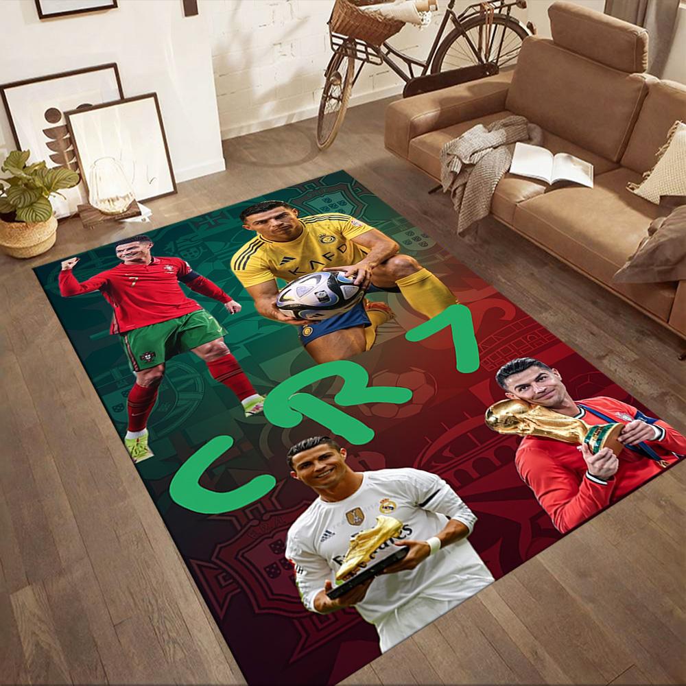 Cristiano Ronaldo 121 Floor Rug Office Rug Design for Balcony Study room Entryway Outdoor Anti-slip Rug Anime Office Decor Gift for Festivals