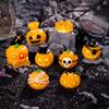 Halloween Cute Pumpkin Miniature Figurines Resin Craft Micro Landscape Home Decor Car Interior Desktop Decoration Holiday Gifts