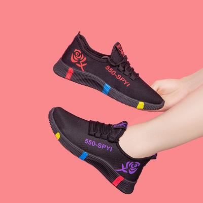 Мода 69Hot распродажа кроссовок для бега женская спортивная обувь уличные кроссовки на платформе со шнуровкой дышащая сетчатая обувь для ходьбы бег трусцой тренажерный зал кроссовки