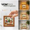 Decorative Lighted Puzzle Art DIY Acrylic LED Night Light, Christmas Town Jigsaw Lamp, Hand Light Assembled for Bedroom Desktop Warm White Lighting