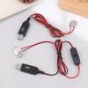 USB-шнур-конвертер питания от 3 В CR2032 для часов и микрофона