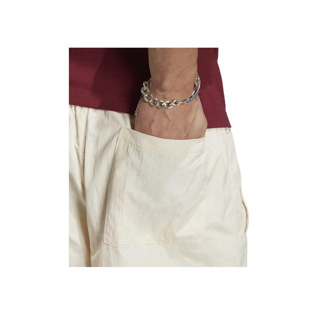 Adidas Простые прямые шорты с эластичной талией, мужские плавки бежевого цвета IC8411