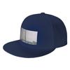 Fashion CN Tower Morning Poster Flat Brim Sun Hat  Covering Face Without Makeup Brand Unisex Caps