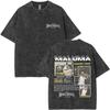 Vintage Washed Rapper Maluma Pretty Dirty Europet Tour 2025 T-shirt Men Women Fashion Oversized Tshirt Male Hip Hop5