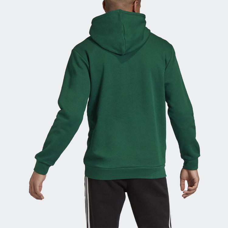 Adidas Мужская хлопковая толстовка с капюшоном Originals Trefoil, зеленая GD2569