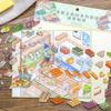 Kawaii 3D Cartoon Miniature Scene Fun Simulation Store Management Style Stickers DIY Scrapbook Materials Scene Stickers