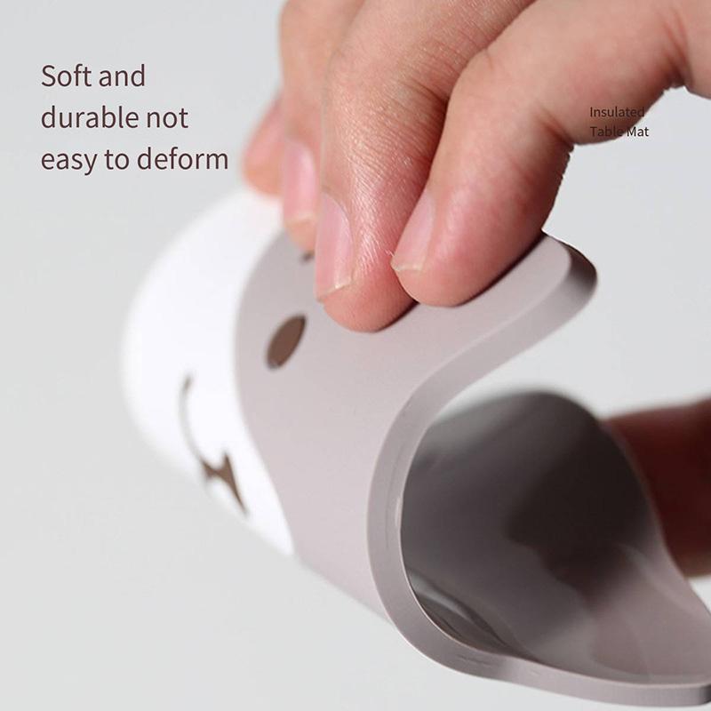 Non-slip Hot Drink Insulated Pad New Cartoon Cat Shaped Tea Mat Cup Holder Mat Coffee Coaster Stand Kitchen Accessories