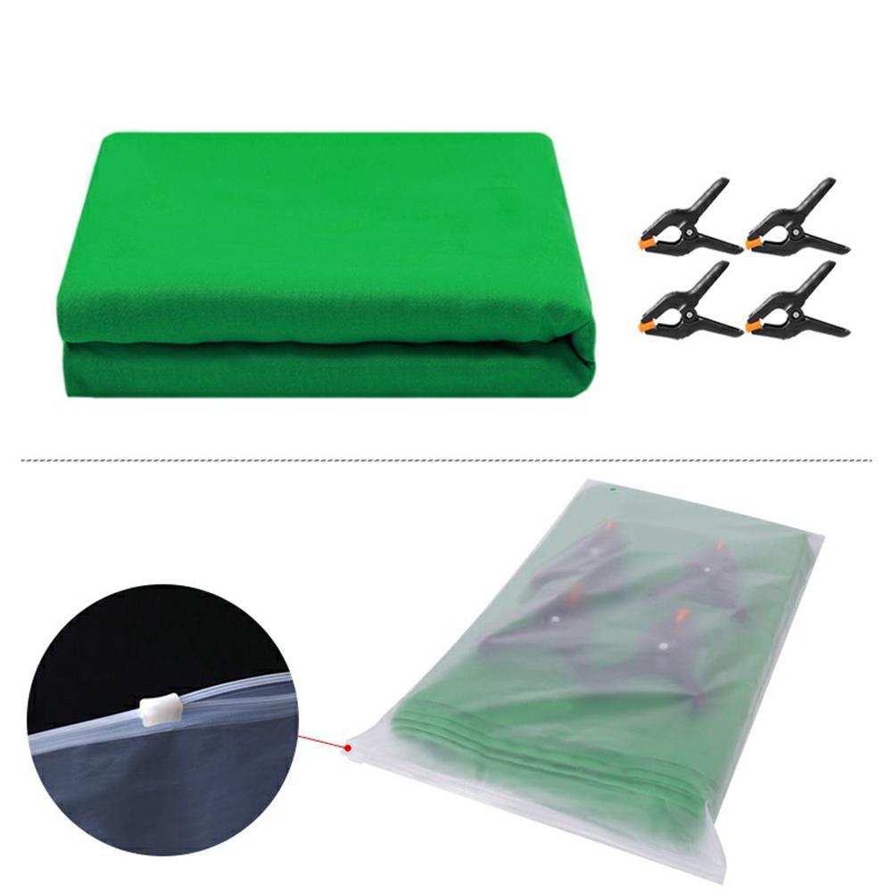 Комплект фотофона 3 х 4 м с 4 зажимами Полиэстеровый фон для студии/прямых трансляций