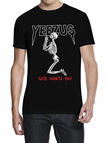Yeezus Бог Желает Тебя Мужская Женская Музыкальная Футболка Унисекс Футболка