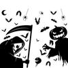 Window Sticker Scary Creepy Glass Window Decal Double Sided Window Clings for Halloween Dress Up Adhesive Sticker Halloween Gift Decoration