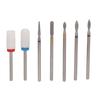 7pcs Nail Drill Bits Sets High Hardness Ceramic Tungsten Steel Nail Polish Gel Removal Manicure