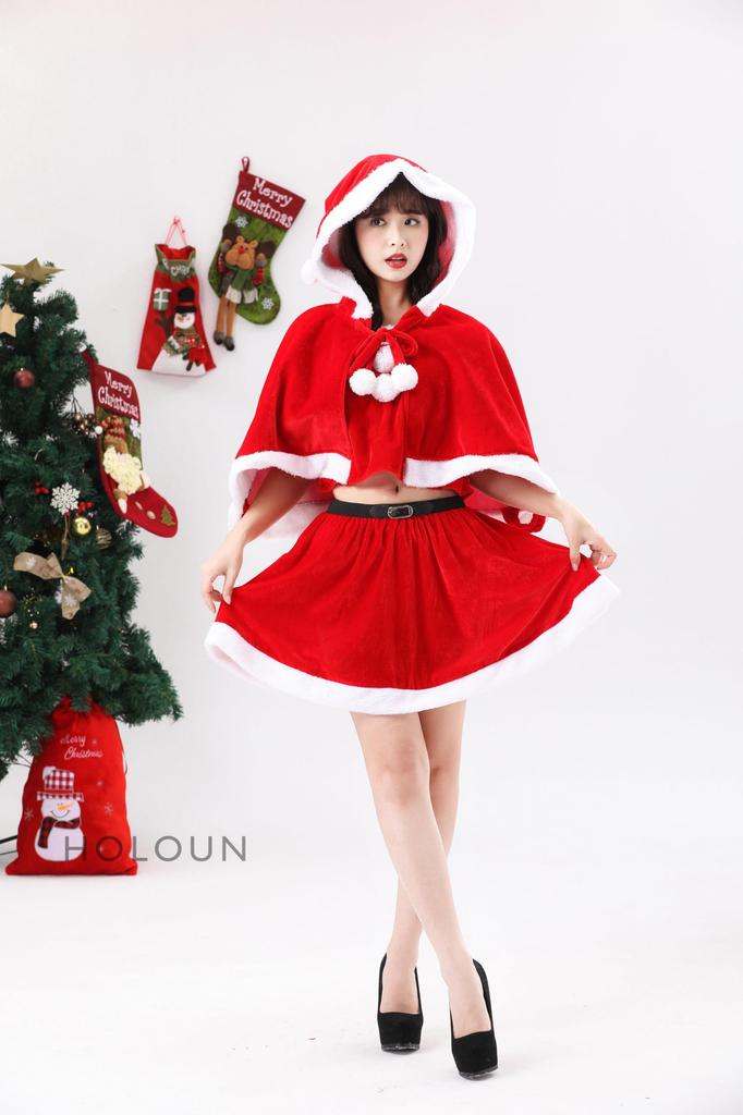 HOLOUN Santa Dress, Christmas Costume, Women's Santa Costume, Cute, Size S