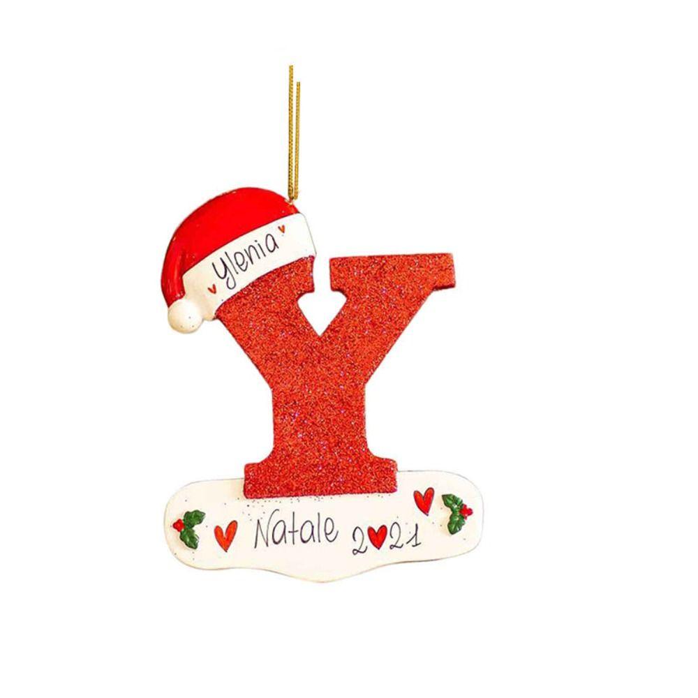 Xmas Christmas Tree 26 Letter Pendant Cartoon Christmas Tree Hanging Decor   Car Decorations