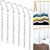 Metal Clothes Market Store Display Hanging Chain Hooks Ring Hanger Household Tools