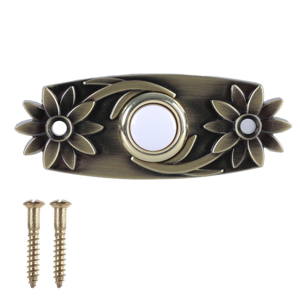 LED Lighted Door Bells Button Brass Hard Wiring Press Button Doorbell Push Button Wall Mounted Doorbell Switches