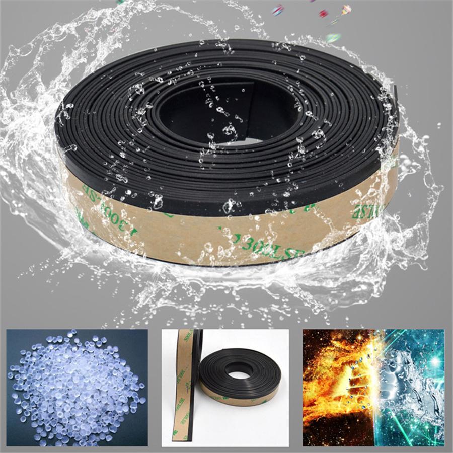 15 мм 4 метра автомобильный уплотнитель лобового стекла, резиновое уплотнение, окантовка для оконного стекла, водонепроницаемая дождевая резиновая прокладка для автоаксессуаров