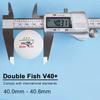 DOUBLE FISH V40 + оригинальные 3-звездочные мячи для пинг-понга со швами из АБС-пластика, новый материал, мячи для настольного тенниса с одобрением ITTF