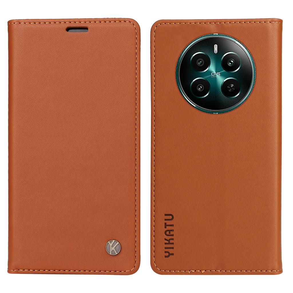 YIKATU YK-001 Для Realme 12 4G/12+ 5G Чехол Кожаный чехол для телефона с магнитной застежкой