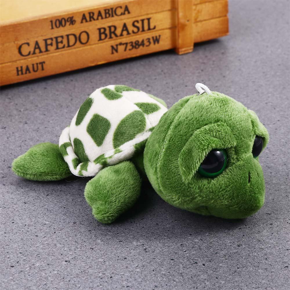 Car Keychain Mini 7cm/10cm Turtle Doll Keychain Plush Key Ring Auto Animal Keychain Turtle Pendant